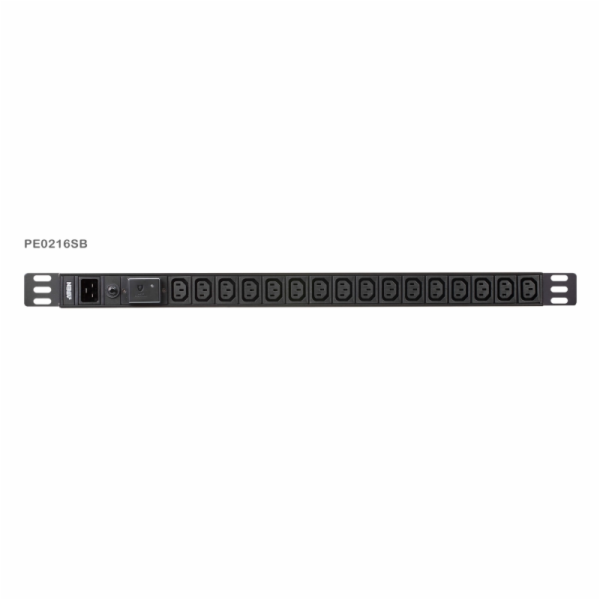 Aten PE0216S 0U Basic PDU s přepěťovou ochranou 16A Vstup...