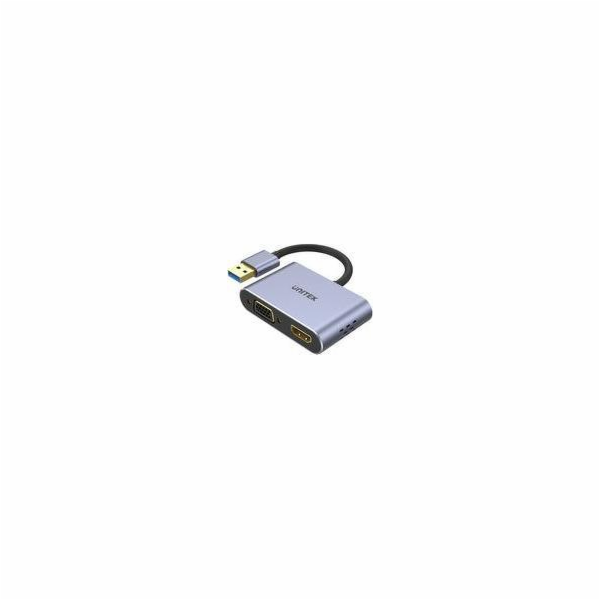 UNITEK ADAPTER USB-A - HDMI & VGA FULL HD M/F