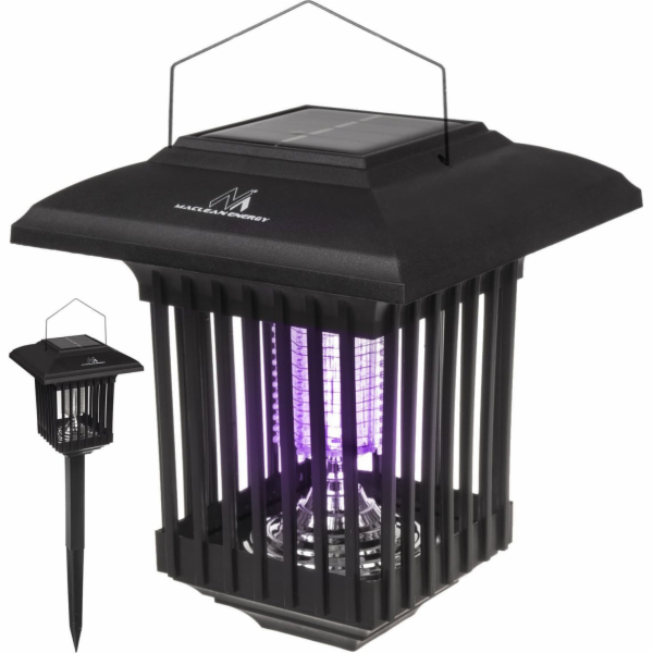 Maclean LED solární lampa na hubení hmyzu, IP44, LED / UV...
