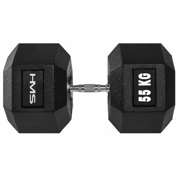 HMS činka Hex Pro pogumovaná 1 x 55 kg