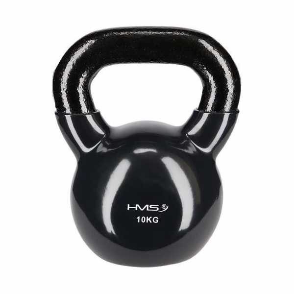 Vinyl kettlebell 10 kg black HMS KNV10
