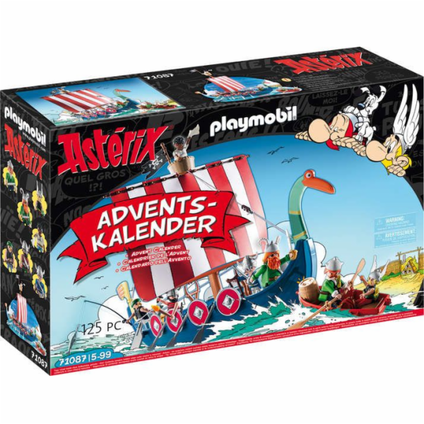 Adventní kalendář Playmobil, Asterix, 125 dílků | 71087