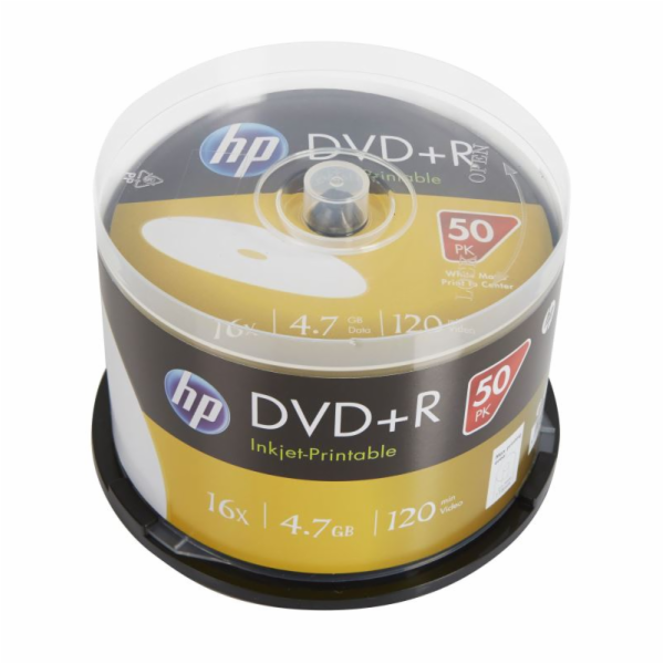 DVD+R HP 4,7 GB (120min) 16x Inkjet Printable 50-cake