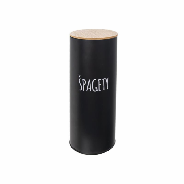 Dóza BLACK na špagety plech/bambus