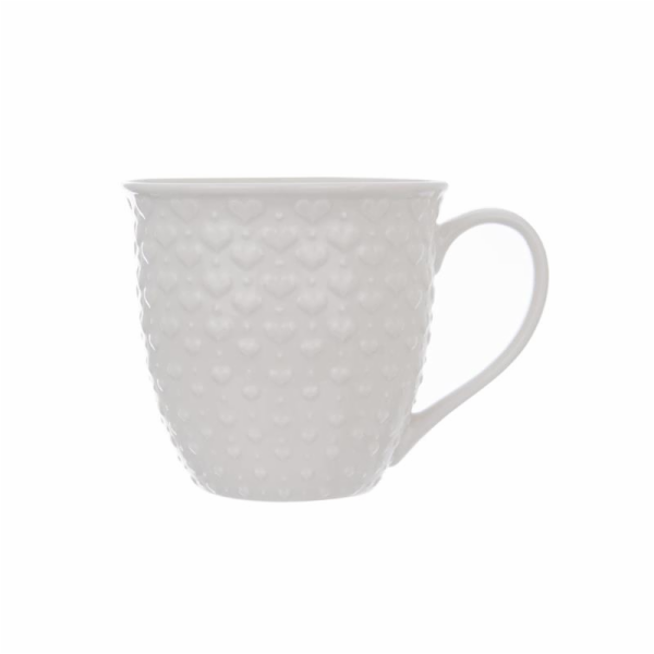 Hrnek SRDCE bílý 580 ml