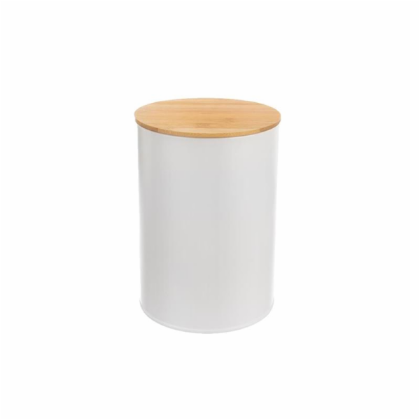 Dóza WHITELINE 0,8 l plech/bambus