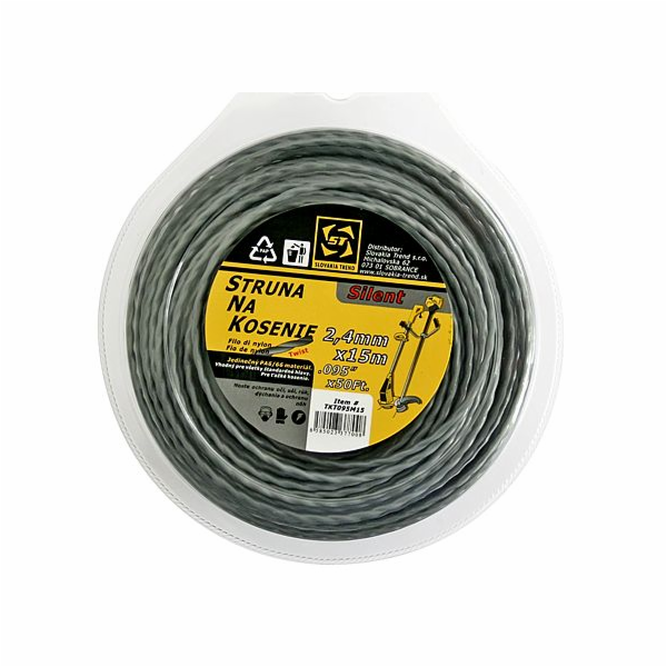 Struna do sekačky 3 mm/15 m-Twist