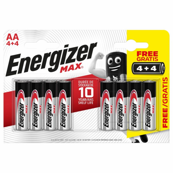 Energizer MAX - Tužka AA/4+4 zdarma