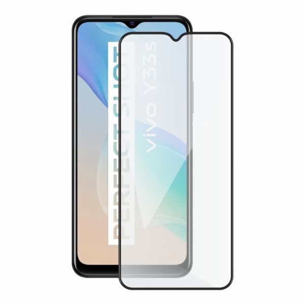 Screenshield VIVO Y33S (full COVER black) Tempered Glass ...