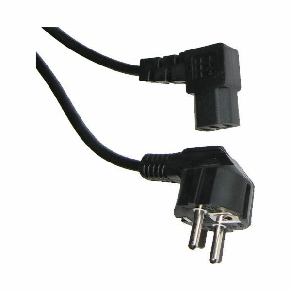Napájecí kabel 3 m úhlový síťový napájecí kabel k počítači