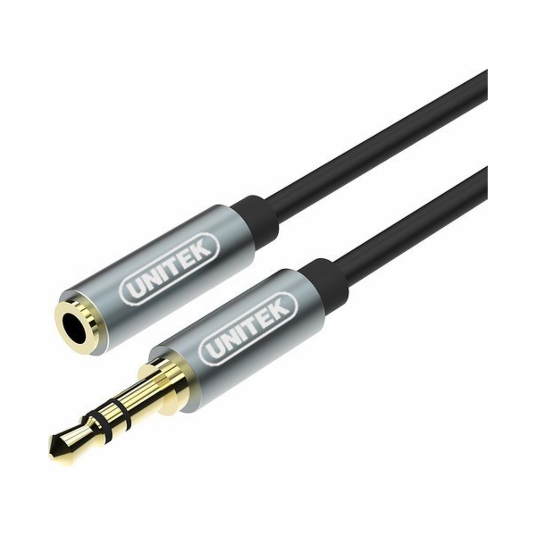 UNITEK Y-C932ABK audio cable 1 m 3.5mm Black  Grey