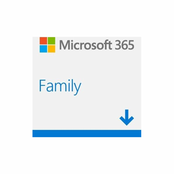 Microsoft 365 pro rodiny CZ 1 rok Předplatné Family, všec...