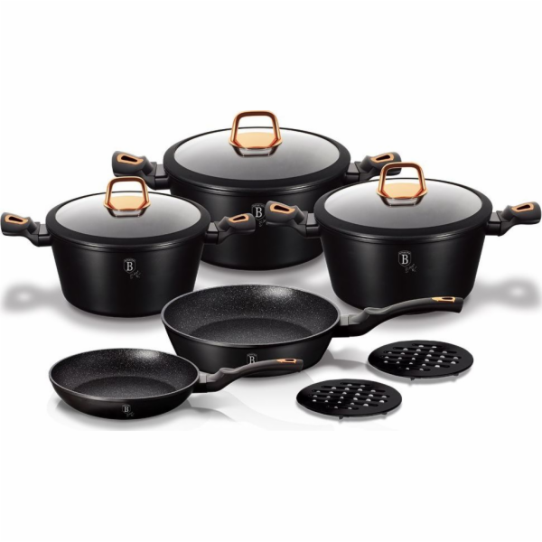 BerlingerHaus BH-1645 Black Rose Collection sada hrnců 10ks