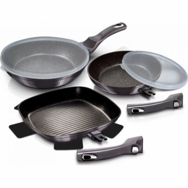 BerlingerHaus sada pánví 3ks BH-7048 Carbon PRO