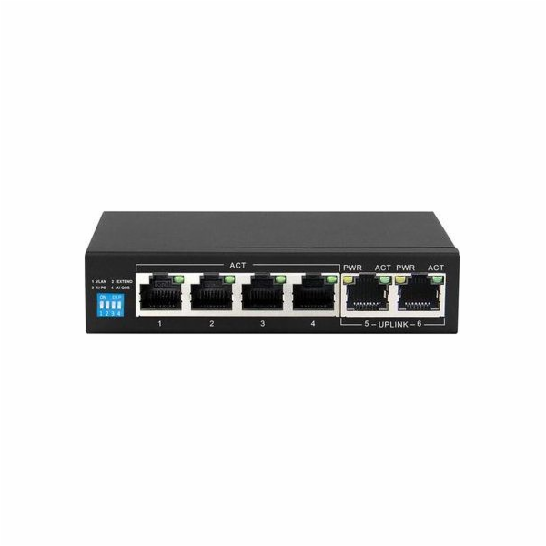 Switch KRIOS EX-SG1005P 5 portů gigabitové PoE (4X PoE) 8...