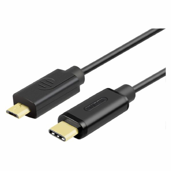 USB TYP-C TO microUSB 2.0 kabel; 1 m; Y-C473BK