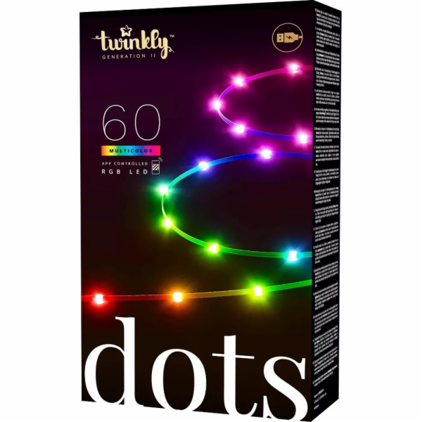 Twinkly Dots Černá
