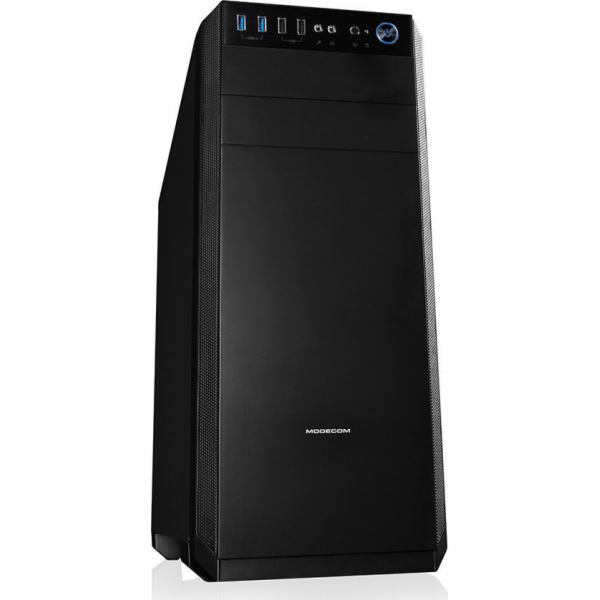 Modecom PC herní skříň OBERON PRO LE BLACK MIDI, 2x USB 3...