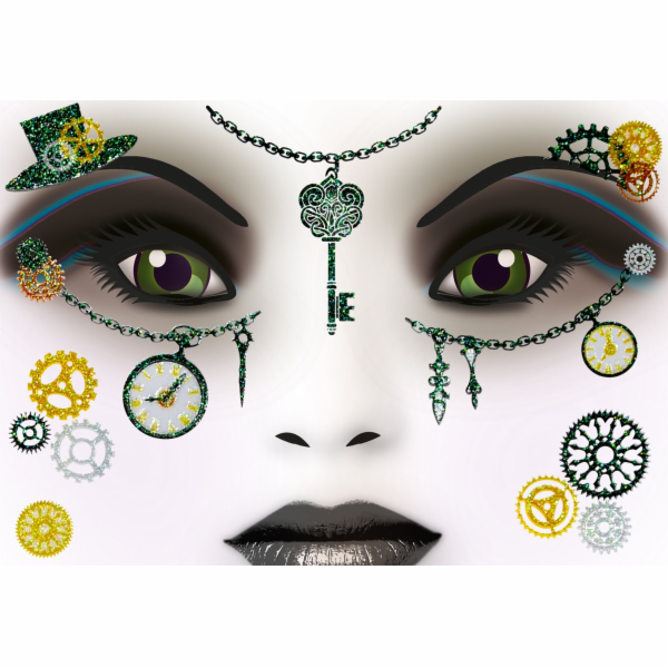 Nálepka na obličej Herma HERMA Steampunk Amelia