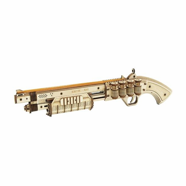 Hračka Robotime 3D dřevěné mechanické puzzle Brokovnice T...