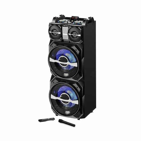 Reproduktor AKAI, DJ-T5, přenosný, Bluetooth, FM rádio, d...