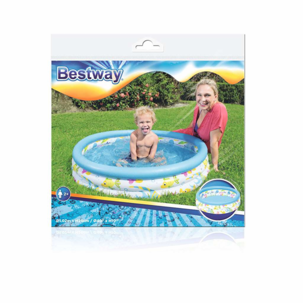 Bestway nafukovací bazén Rybki 102cm (51008)