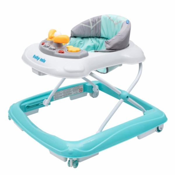 Baby Mix s volantem dětské chodítko mátové