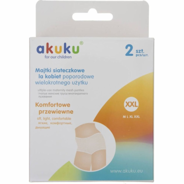 Poporodní kalhotky Akuku pro opakované použití vel.XXL