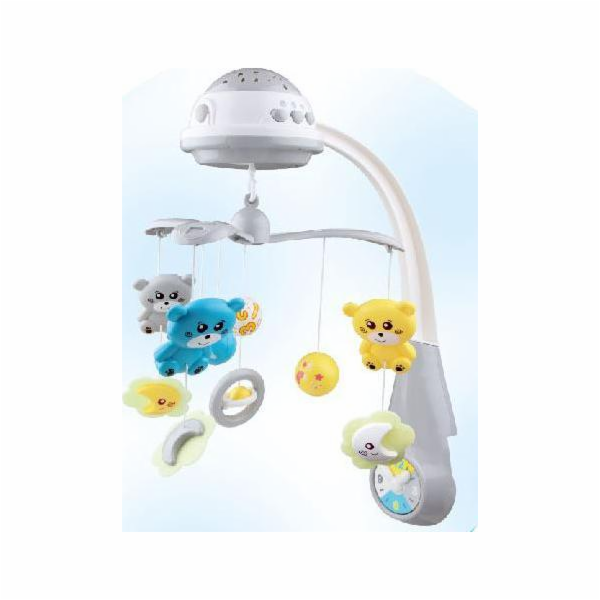 Baby Mix se světelným projektorem šedá