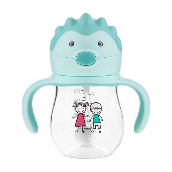 Kouzelná láhev s brčkem a závažím Akuku 250 ml mint