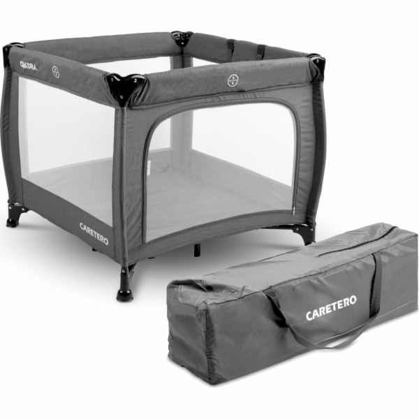 Dětská skládací ohrádka CARETERO Quadra graphite