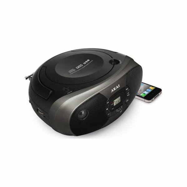 CD přehrávač AKAI, BM004A-614, bluetooth, AM/FM rádio, LC...
