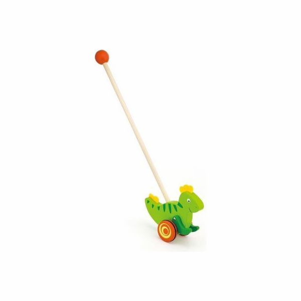 Dřevěná jezdící hračka Viga dinosaurus