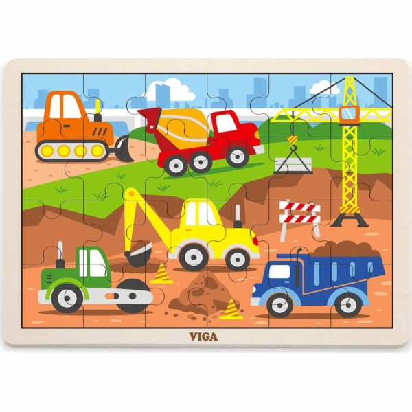 Dětské dřevěné puzzle Viga Stavba