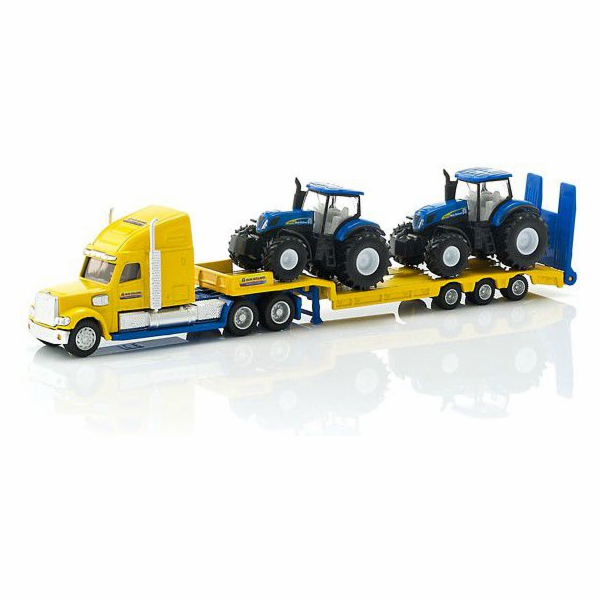 Nákladní automobil SIKU FARMER s traktory New Holland, mo...