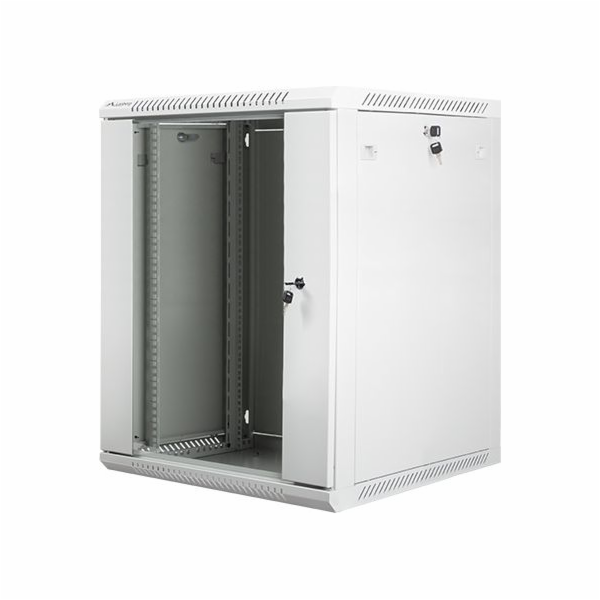 LANBERG Nástěnná jednodílná skříň 19", 15U 600x600 (v roz...