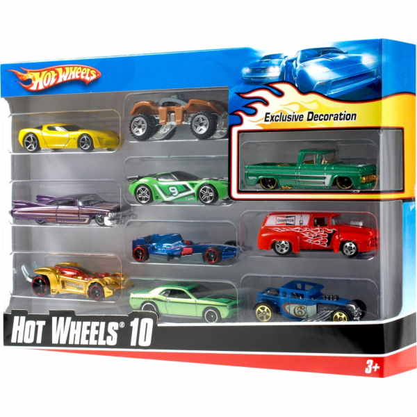 Mattel Hot Wheels Autíčka 10Pack