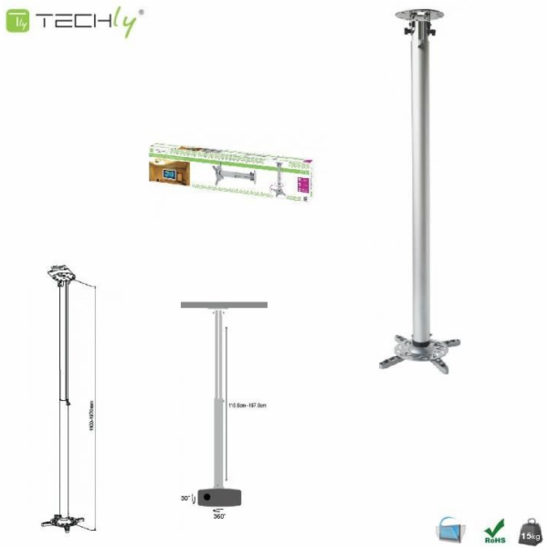 TECHLY Profesionální prodlužovací stojan na projektor 110...