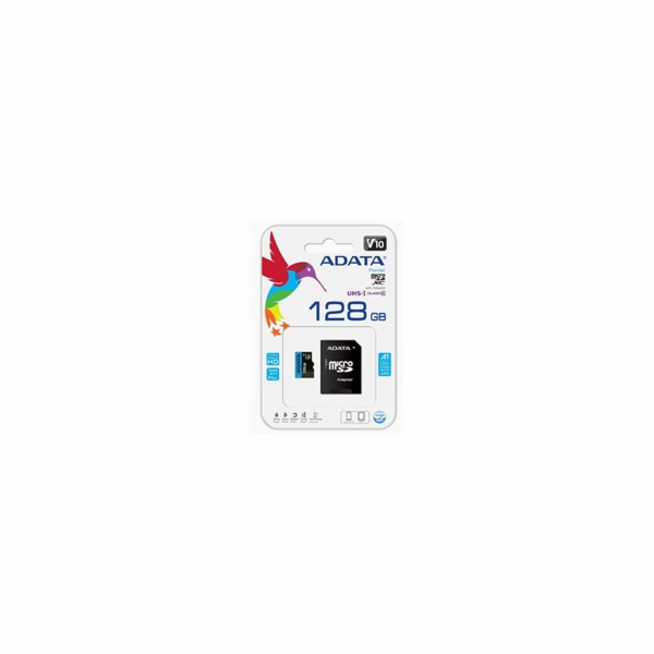 ADATA MicroSDXC karta 128GB Premier UHS-I Class 10 + adaptér