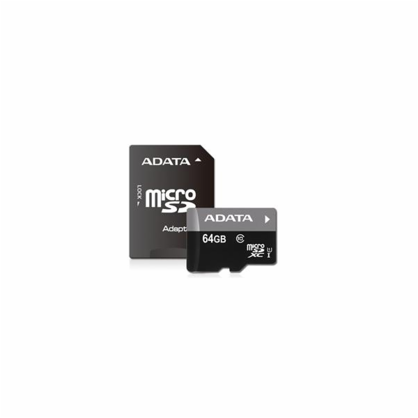 Adata/micro SDHC/64GB/UHS-I U1 / Class 10/+ Adaptér
