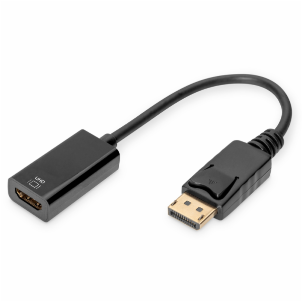 DIGITUS Active DisplayPort on HDMI Converter 20cm gold black