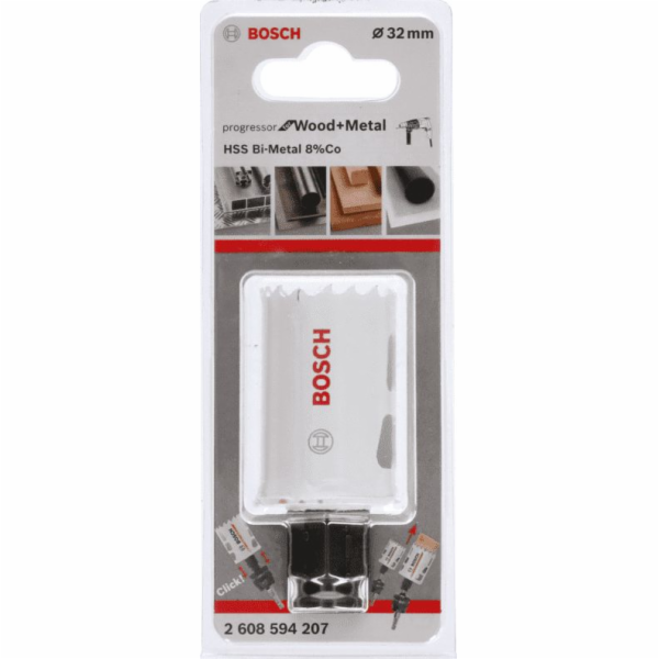 Děrovačka Bosch BiM Progressor na dřevo a kov, O 32 mm