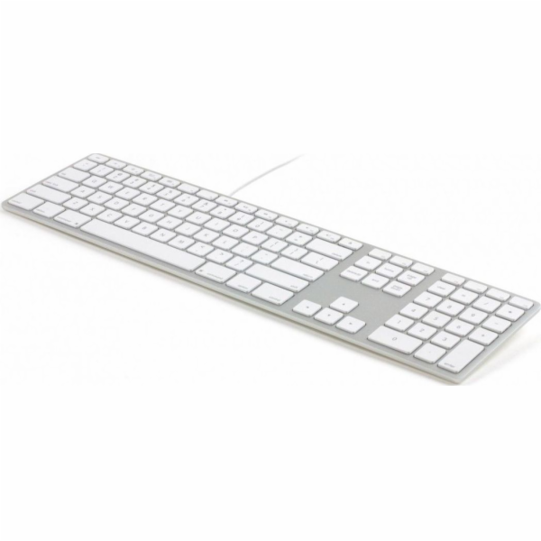 Klávesnice Matias FK318LS-UK Wired White &amp; Silver US ...