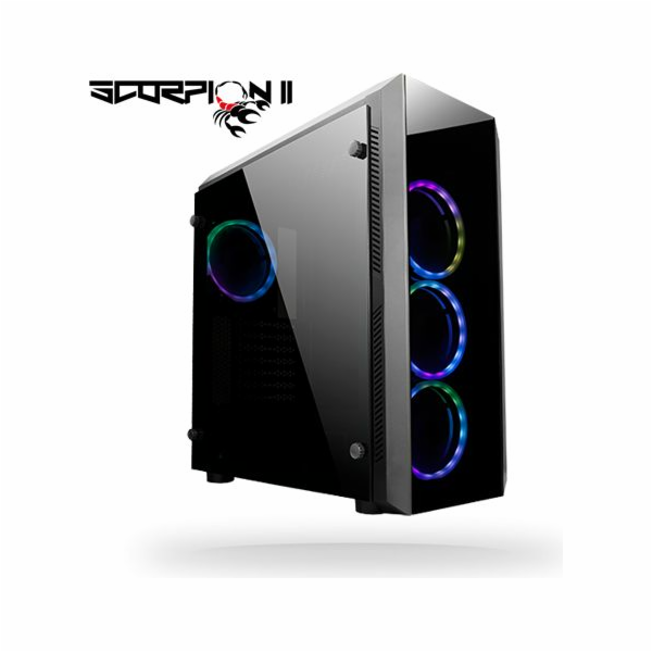 CHIEFTEC MidT Scorpion II GL-02B-OP / ATX / 2x USB3.0 / 1...