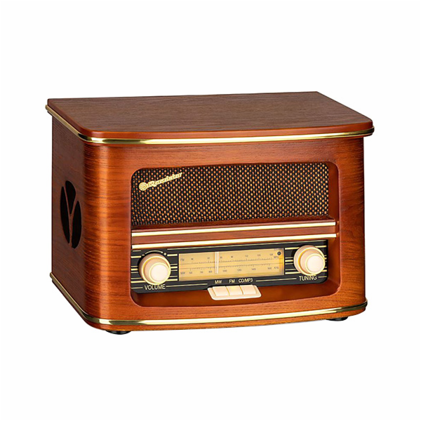 Rádio Roadstar, HRA-1500UEMP, retro, AM/FM, CD/MP3, dálko...