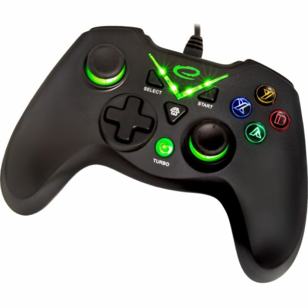Esperanza EGG114K herní ovladač Černá USB 2.0 Gamepad Ana...