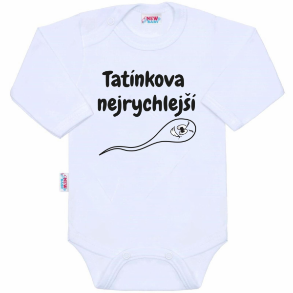 Body s potiskem New Baby Tatínkova nejrychlejší