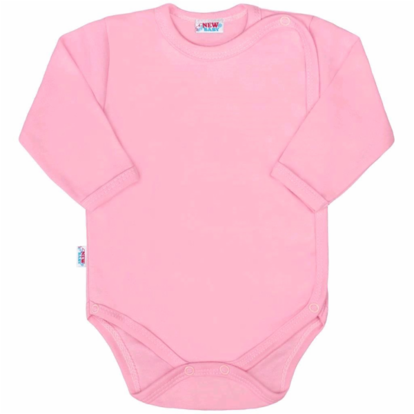 Kojenecké celorozepínací body New Baby Classic II růžové