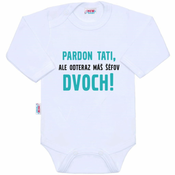 Body s potiskem New Baby Pardon tati,... máš šéfov dvoch!
