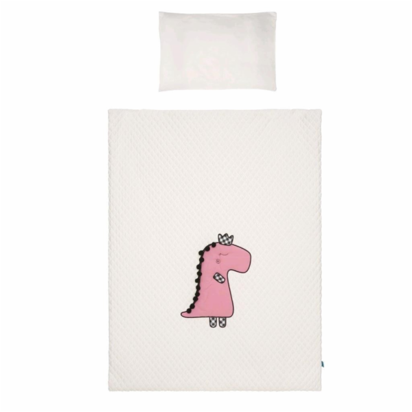 3-dílné ložní povlečení Belisima Dino 3D 90/120 smetanovo...